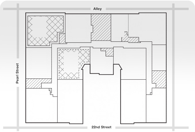 Grayson House floors 2 through 6 site map