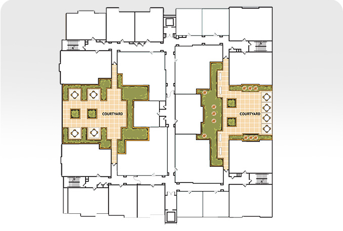 Montgomery House first floor site map