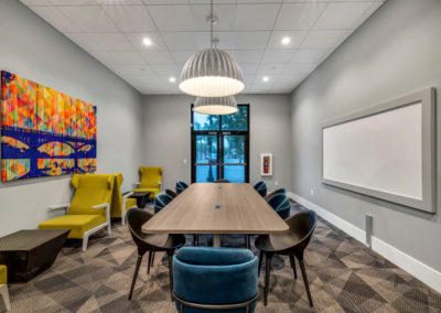 conference room at the quarters on campus apartments